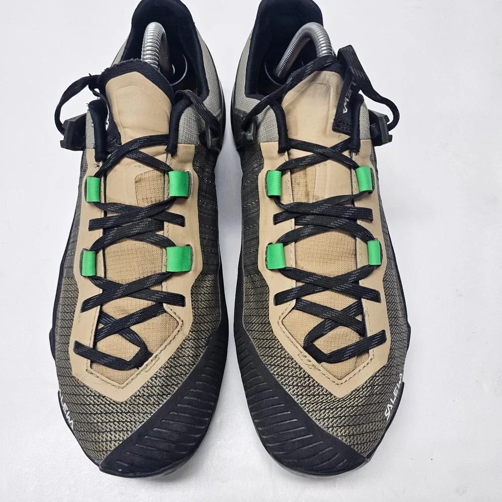 Salewa Wildfire NXT GTX Men's Hiking Shoes, Quicksand/Dark Olive 9.5